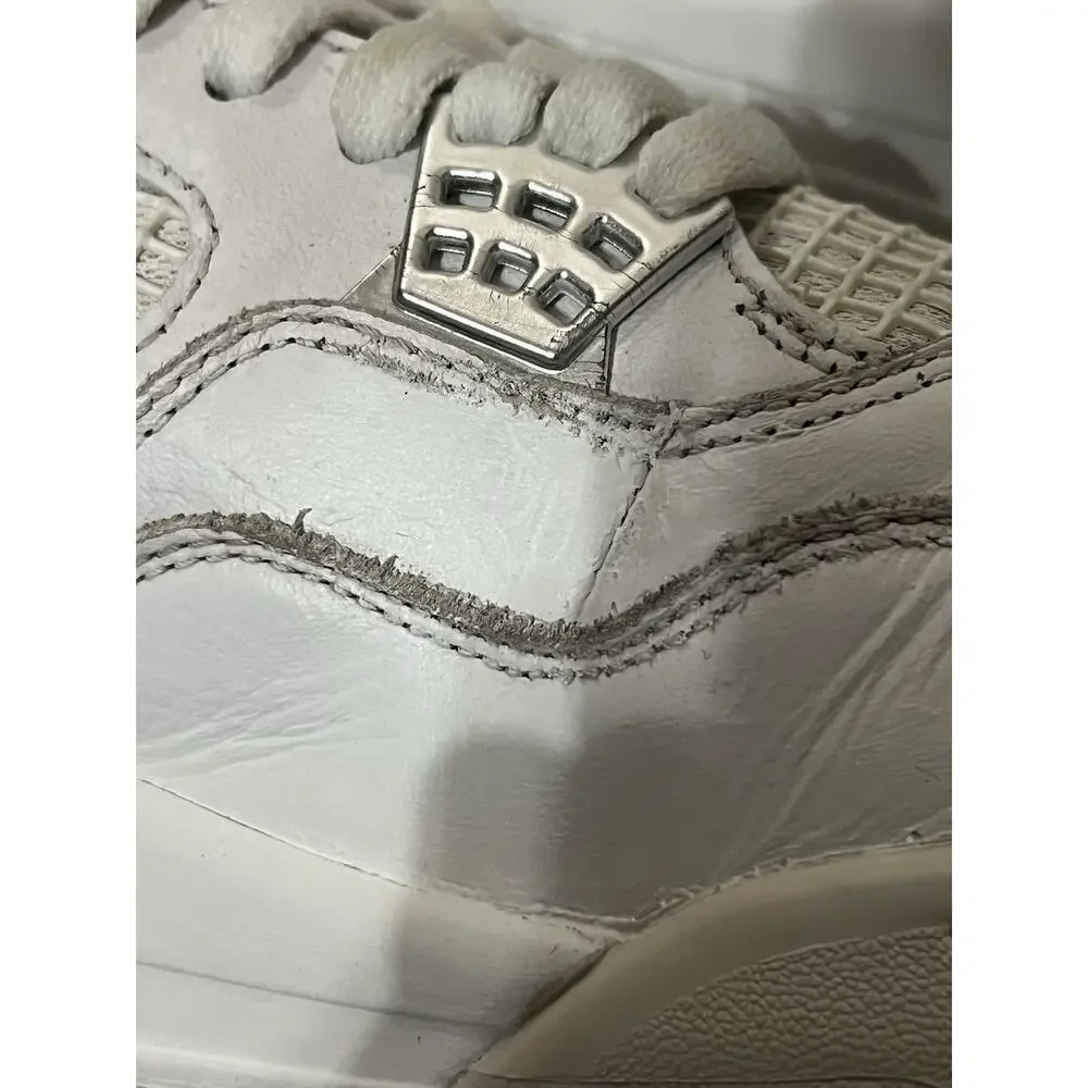 Size 9.5 - Air Jordan 4 Retro Pure Money White Mid Top Men’s 2017 308497-100